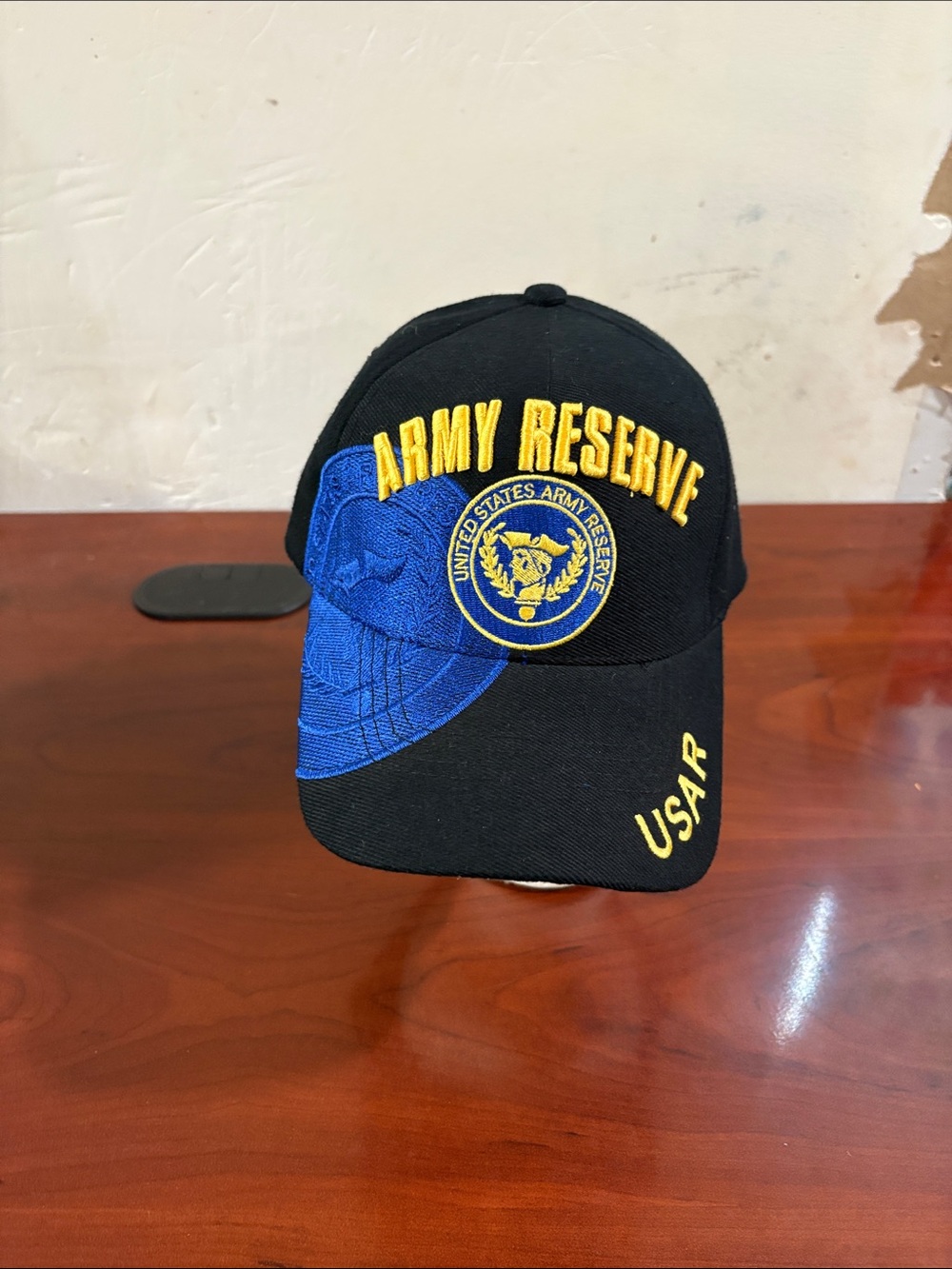 Army Reserve Black and Blue Embroidered Hat
